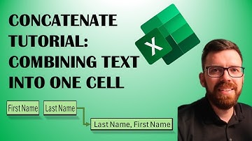 Combine Multiple Cells of Text into One: Excel Tutorial CONCATENATE Formula