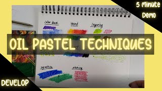 Art Tips - 5 Tips For Using Oil Pastels 