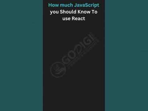 JavaScript topics you must learn before using React JS #reactjs # ...