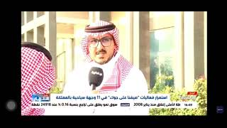 فعالية أرض السعادة ''لقاء الاستاذ احمد جابر الغامدي الرئيس التنفيذي  لشركة المملكة الاعلامية