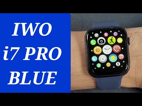 IWO i7 PRO Smart Watch Blue Unbox-2021 First Super Cheap Watch 7 Clone-Best  Entry Level Smartwatch? 
