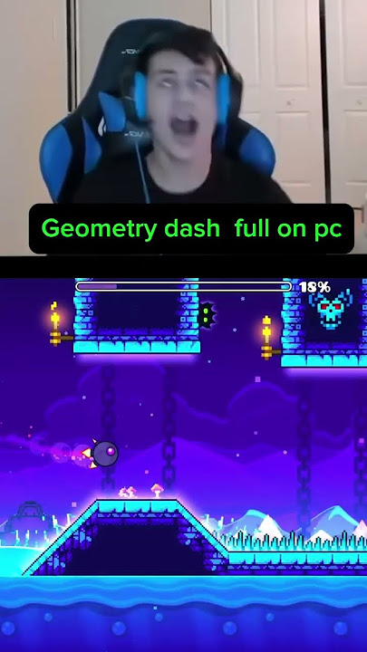 Geometry dash on pc vs geometry lite on phone #geometrydash #robtop