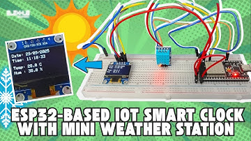 ESP32-Based IoT Smart Clock with Mini Weather Station