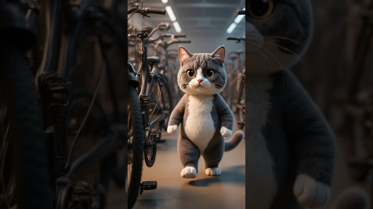 “The Factory Cat 🚲🐾 | A Heartwarming
