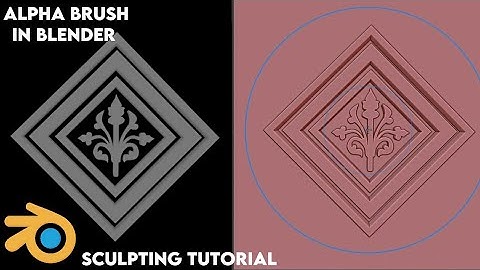sculpting with alpha brush in blender |sculpting tutorial
