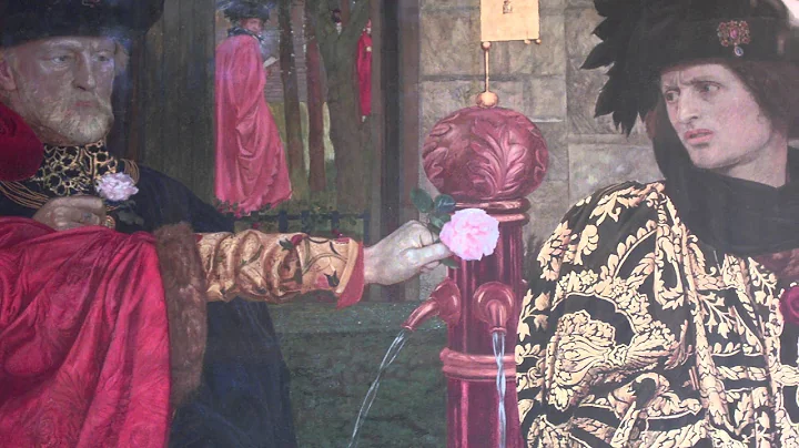 Plucking the Red and White Roses in the Old Temple...
