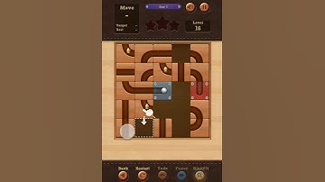 Roll the Ball slide puzzle Star I Pack Level 16 Solution