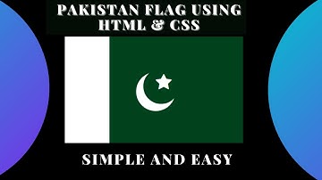 Create Pakistan Flag Using HTML and CSS| Resolution Day| CSS tricks| Coding With Hammad| Fbideo |