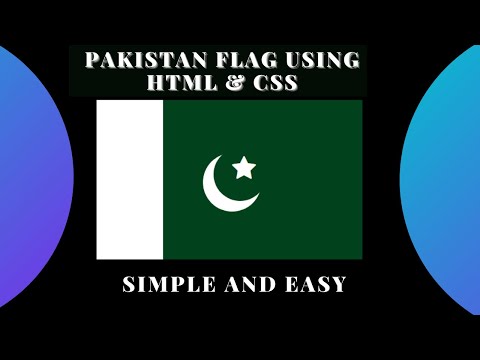 Create Pakistan Flag Using HTML and CSS| Resolution Day| CSS tricks| Coding With Hammad| Fbideo |