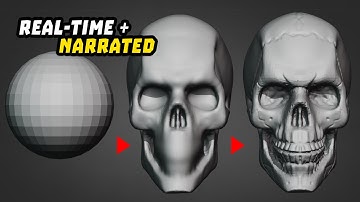 Sculpting Skull in Blender - Tutorial