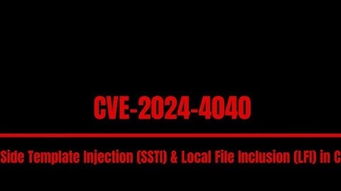 Hacking pills #55 (Reloaded):CVE-2024-4040 CrushFTP SSTI-LFI