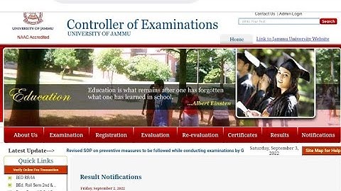 Jammu University 3rd semester B.A/ B.Sc / B.Com result out update