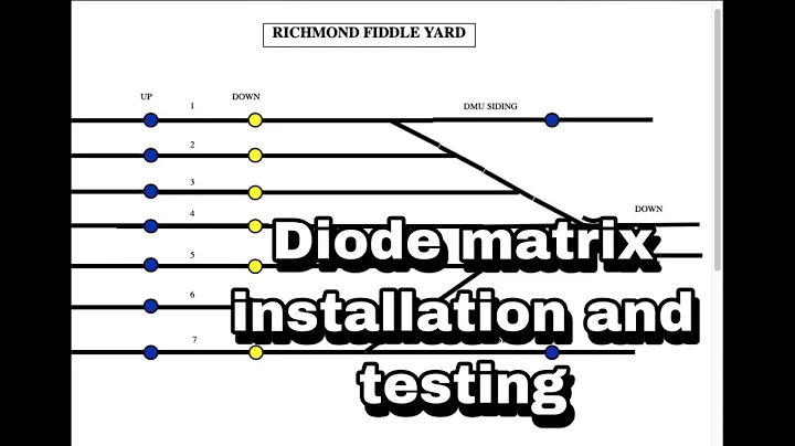 #52 Diode matrix for model railway point control, route setting for your fiddle yard, part 2