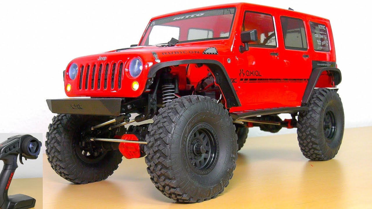 AXIAL JEEP WRANGLER SCX10 II RC CRAWLER SCALER 4WD RUBICON RTR LED LIGHTS  UNBOXING!! - YouTube