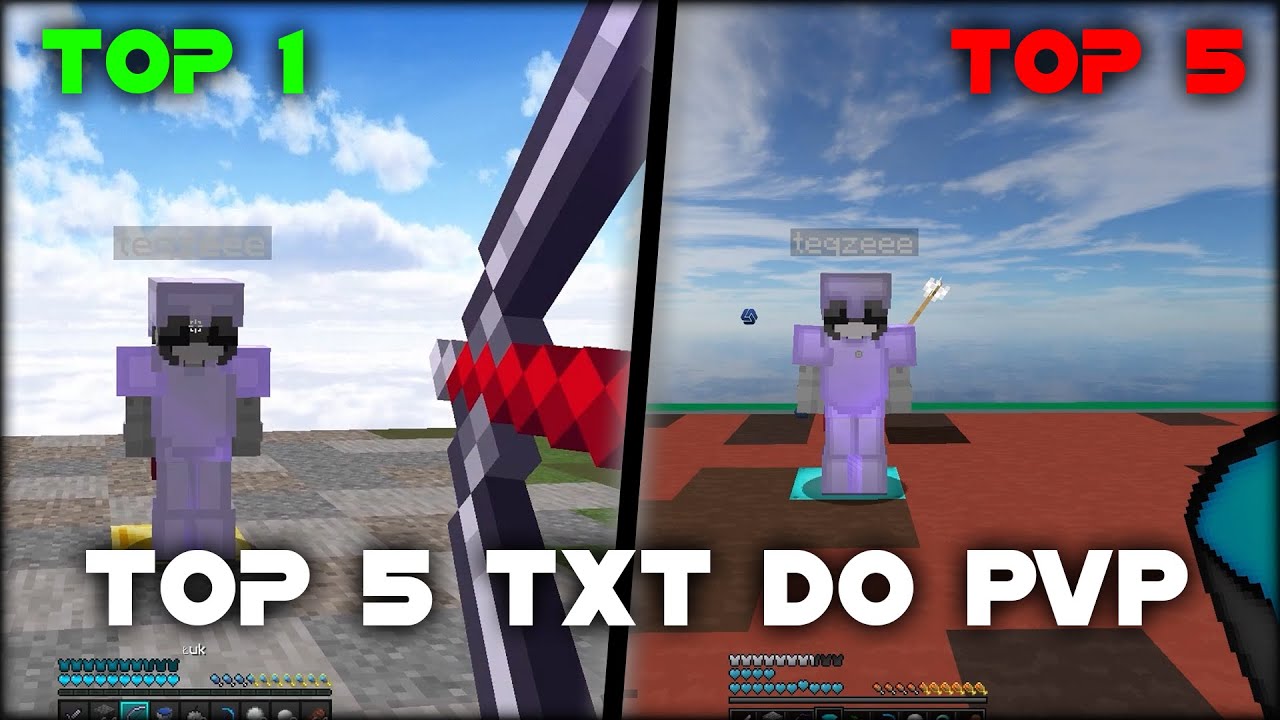 TOP 5 TXT || 5 FAJNYCH TXT DO PVP 1.8 || 400+ FPS BOOST!