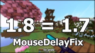 1.7 Hit Registration in 1.8 | MouseDelayFix Mod Showcase