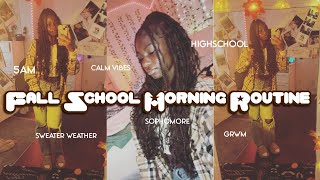 MY 5AM SCHOOL MORNING ROUTINE||*fall edition* grwm