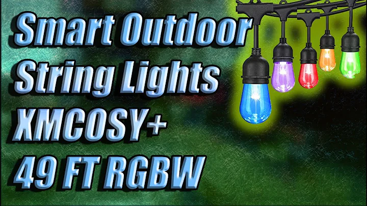 How To Setup Outdoor Smart String Lights XMCOSY+ RGBW String Lights