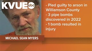 Austin man sentenced to 15 years for arson, planting pipe bombs in Williamson County