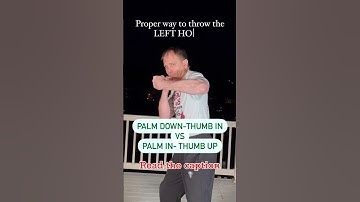 Unlocking the Power of the Left Hook with your palm facing in and thumb up