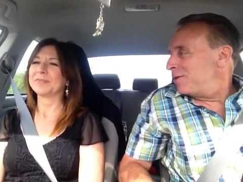 Driving to a gig with Lucy