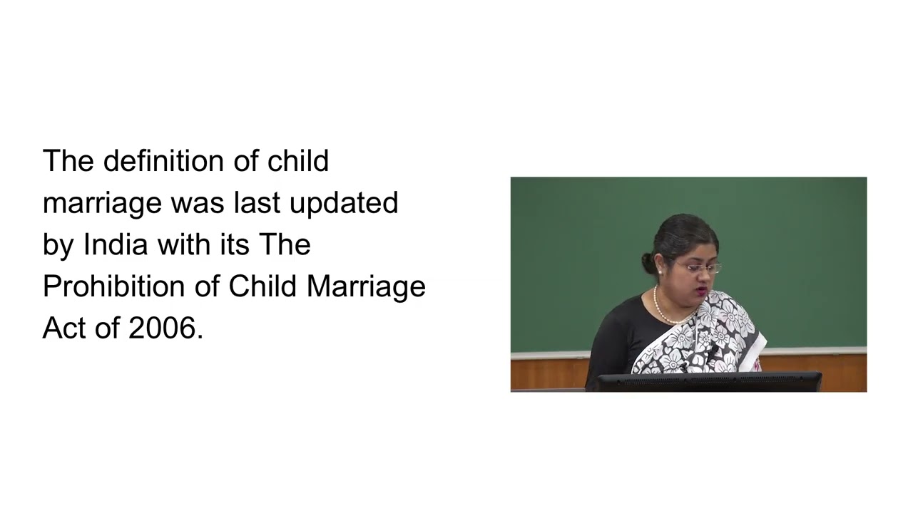 M16 L1: Закон о детских браках.