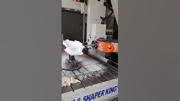 LIH-WOEI 5 axis cnc router, rotation head with rotation table- wood working CNC machinery