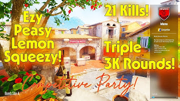 🔥 CS2 Inferno Ranked | 21 Kills, 6 Deaths! (Triple 3K Rounds) | Competitive Full Gameplay!