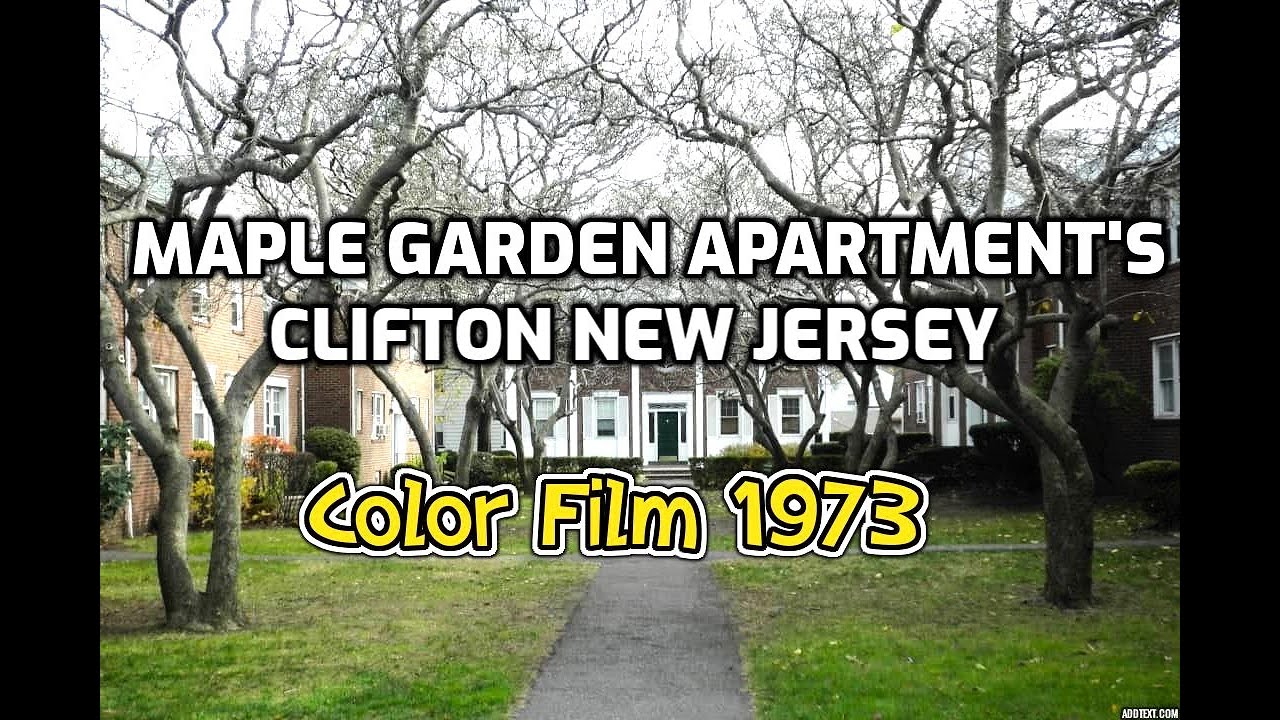 Vintage New Jersey. Clifton Maple Garden Apartments 1973. Vintage Color