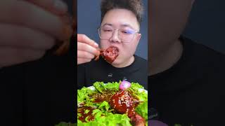 This messed me up 🍗 #Mukbang #Shorts