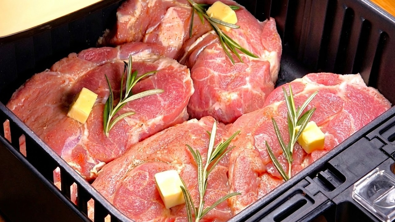 I make it every year for Christmas! Milk + Pork neck + Air Fryer = Christmas recipe.