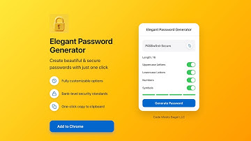 Elegant Password Generator - Chrome Extension Tutorial