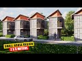 Small House 2 x 5 Meters (10 Sqm) Industrial Style With 2 Bedroom, Living Room, and Balcony