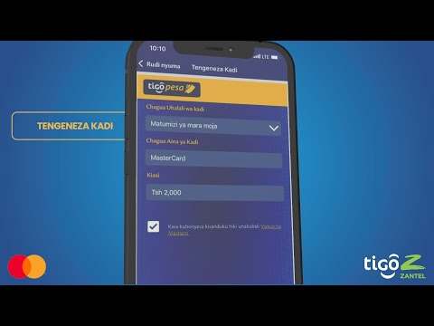 Jinsi Ya Kutengeneza Tigo Pesa Mastercard Kwa Matumizi Ya Mara Moja
