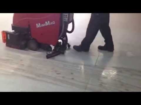 Beta Solutions Mini Mag Scrubber Dryer Demo Warehouse Youtube
