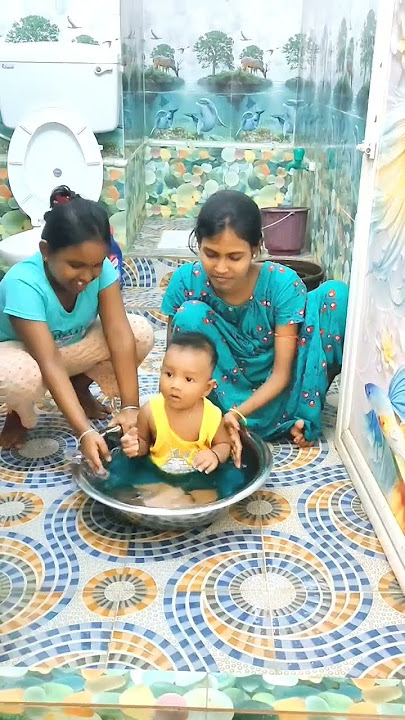 #shorts #sunnysunny #viral #ankushbej #cutebaby #beautiful  #bathing #bathtime #bathroom #babybath