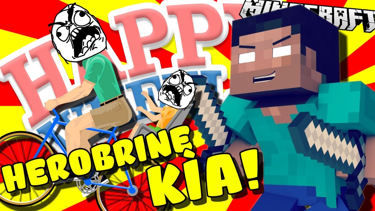 HAPPY WHEELS #2 - HEROBRINE TRONG HAPPY WHEEL VÀ CỖ MÁY THỜI GIAN | POBBrose ✔ - YouTube