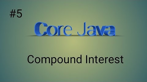 Calculate Compound Interest in java || Using #eclipse find compound interest#java #programmer #code