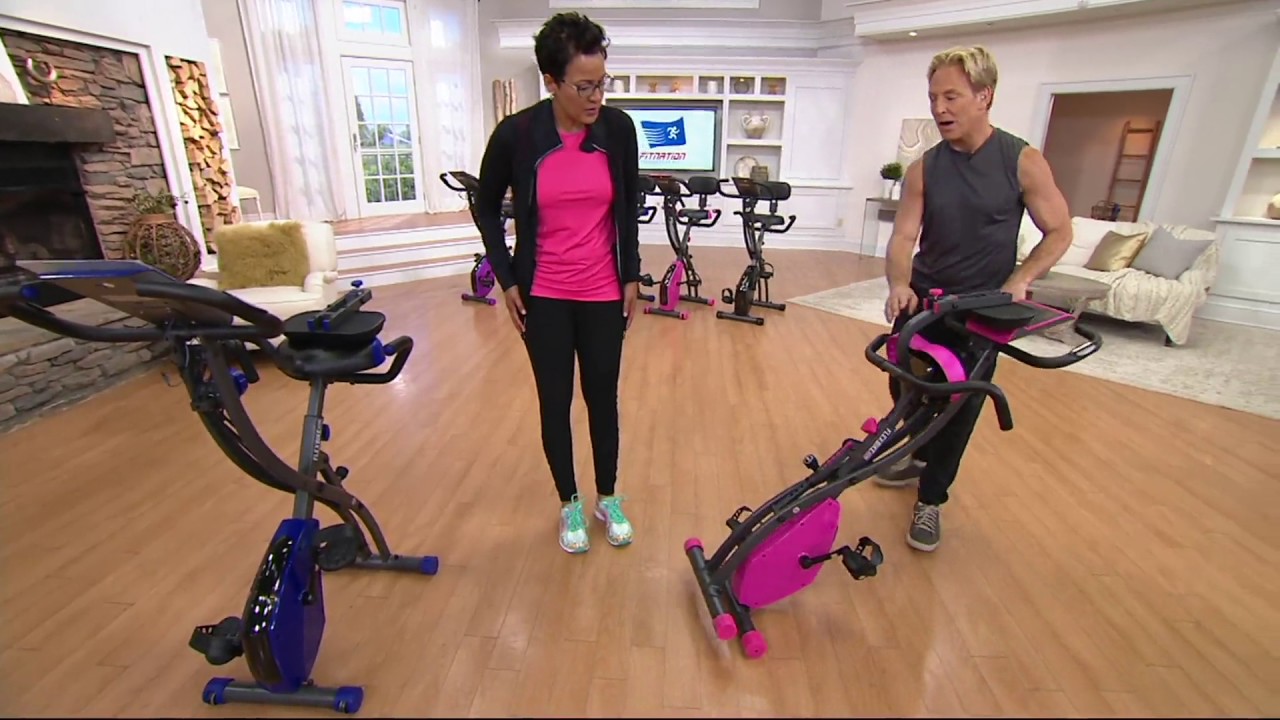 qvc folding exercise bike