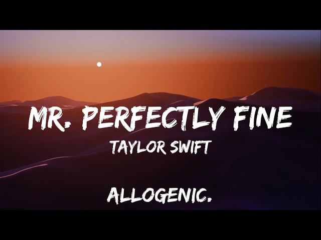 Taylor Swift - Mr. Perfectly Fine (Lyrics) class=