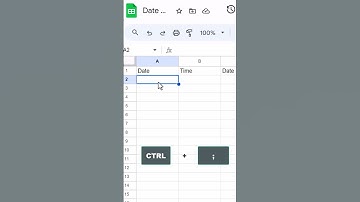 How to insert Date, Time, and Date and Timestamps in Google Spreadsheet   #excel #GoogleSheets