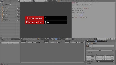 Blender Game Engine Scripting Tutorial Input Process & Output, Entering Text At Run Time, Messaging