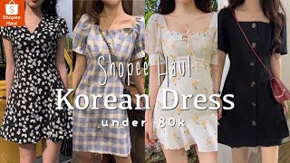 SHOPEE HAUL DRESS KOREA MULAI DARI 60ribu | Bisa jadi ide bisnis JadiBosDariRumah