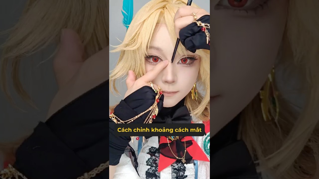 Chỉnh khoảng cách mắt (phiên bản hack não) #shorts #cosplay #anime #genz #diy #creative #xuhuong