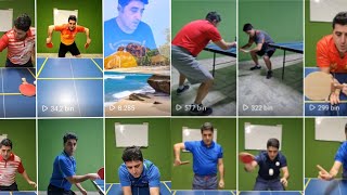 Forehand Bachand Chop Flick All Table Tennis #shorts #meyzileyoutubeshorts