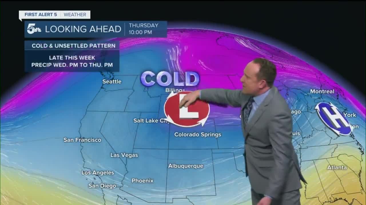 Slight warming on Monday, with a few mountain snow showers - YouTube