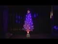 ブルーLEDクリスマスツリー120cm点灯動画【カーテンくれない】