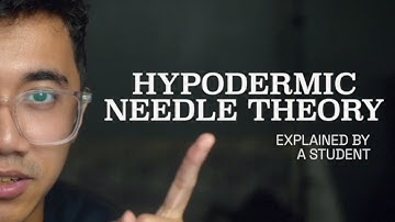 Hypodermic Needle Theory (explained by a student)