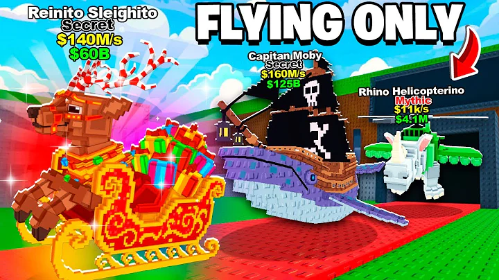 $0 To $1 Trillion Using FLYING ONLY Brainrots