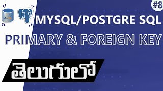 PRIMARY & FOREIGN KEY CONSTRAINT | SQL IN TELUGU